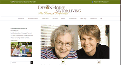 Desktop Screenshot of devonhouseseniorliving.com